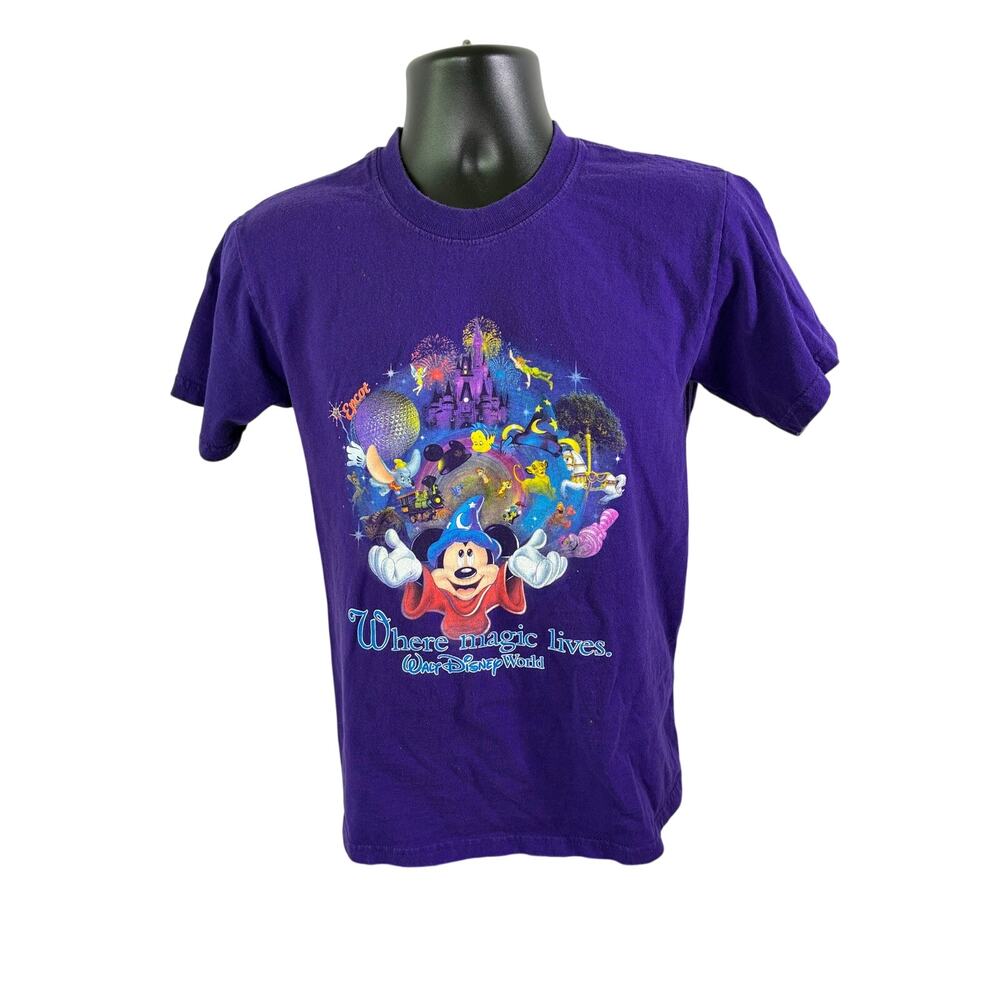 Y2K Walt Disney World Sorcerer Mickey T Shirt Small